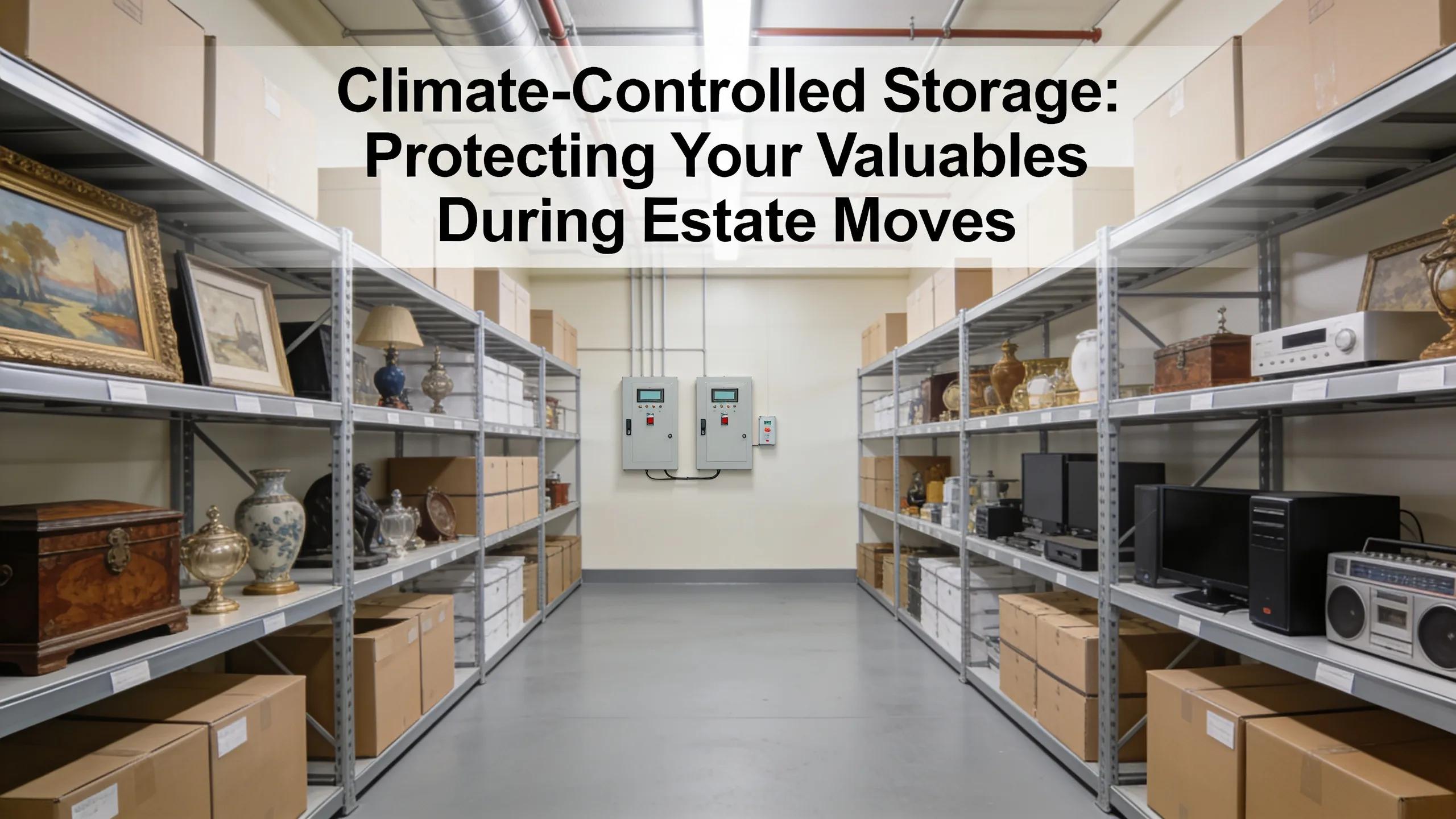 Climate-controlled storage facility in Naples protecting valuable belongings during an estate move